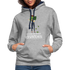 Frauen und Pflanzen Nur noch eine Pflanze Versprochen Kontrast-Hoodie - Grau meliert/Navy