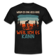 Fahrradfahrer Warum ich ohne Akku fahre weil ich es kann T-Shirt - Schwarz