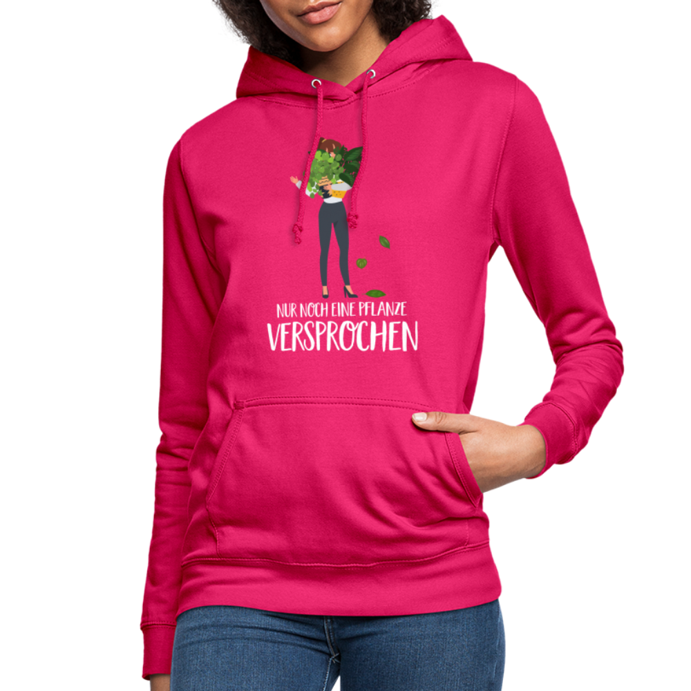 Frauen und Pflanzen Nur noch eine Pflanze Versprochen Frauen Hoodie - dunkles Pink