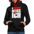 N'Scheiß Muss Ich Lustig Sarkastischer Kontrast-Hoodie - Schwarz/Rot