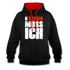 N'Scheiß Muss Ich Lustig Sarkastischer Kontrast-Hoodie - Schwarz/Rot