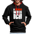 N'Scheiß Muss Ich Lustig Sarkastischer Kontrast-Hoodie - Schwarz/Rot