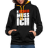 N'Scheiß Muss Ich Lustig Sarkastischer Kontrast-Hoodie - Schwarz/Gold