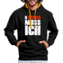 N'Scheiß Muss Ich Lustig Sarkastischer Kontrast-Hoodie - Schwarz/Gold