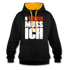 N'Scheiß Muss Ich Lustig Sarkastischer Kontrast-Hoodie - Schwarz/Gold