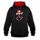 Lustig ER WARS Sarkastischer Kontrast-Hoodie - Schwarz/Rot