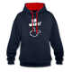 Lustig ER WARS Sarkastischer Kontrast-Hoodie - Navy/Rot