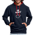 Lustig ER WARS Sarkastischer Kontrast-Hoodie - Navy/Rot