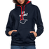 Lustig ER WARS Sarkastischer Kontrast-Hoodie - Navy/Rot