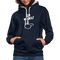 Lustig ER WARS Sarkastischer Kontrast-Hoodie - Navy/Grau meliert