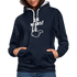 Lustig ER WARS Sarkastischer Kontrast-Hoodie - Navy/Grau meliert