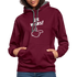 Lustig ER WARS Sarkastischer Kontrast-Hoodie - Weinrot/Anthrazit