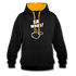 Lustig ER WARS Sarkastischer Kontrast-Hoodie - Schwarz/Gold