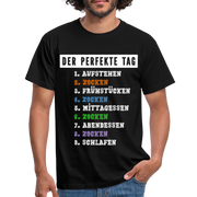 Gamer Zocken Der Perfekte Tag Lustiges Gaming T-Shirt - Schwarz