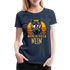 Lustige Katze Mittelfinger bevor du fragst NEIN Frauen Premium T-Shirt - Navy