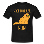 Grummelige Katze Keine Lust bevor du fragst NEIN T-Shirt - Schwarz