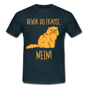 Grummelige Katze Keine Lust bevor du fragst NEIN T-Shirt - Navy
