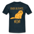 Grummelige Katze Keine Lust bevor du fragst NEIN T-Shirt - Navy