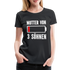 Mutter von 3 Söhnen Batterie Leer Lustiges Mama Premium T-Shirt - Schwarz