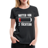 Mutter von 2 Töchtern Batterie Leer Lustiges Mama Premium T-Shirt - Schwarz