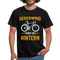 Fahrrad Fahrer Gegenwind formt den Hintern T-Shirt - Schwarz