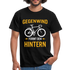 Fahrrad Fahrer Gegenwind formt den Hintern T-Shirt - Schwarz