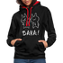 Anime Hasen BAKA Lustiges Hoodie - Schwarz/Rot