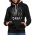 Anime Hasen BAKA Lustiges Hoodie - Schwarz/Grau meliert