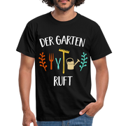 Gärtner keine Zeit der Garten ruft T-Shirt - Schwarz