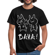 Anime Hasen BAKA Lustiges T-Shirt - Schwarz