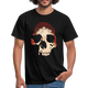 Totenkopf Verwaschen T-Shirt - Schwarz
