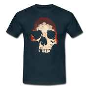 Totenkopf Verwaschen T-Shirt - Navy