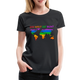 Die Welt ist Bunt Weltkarte Frauen Premium T-Shirt - Schwarz