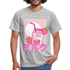 Japanisch Retro Erdbeermilch Strawberry Milk T-Shirt - Grau meliert