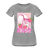 Japanisch Retro Erdbeermilch Strawberry Milk Frauen Premium T-Shirt - Grau meliert