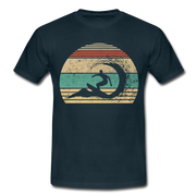 Retro Surfen Retro Sonne 80's Style T-Shirt - Navy