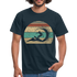 Retro Surfen Retro Sonne 80's Style T-Shirt - Navy