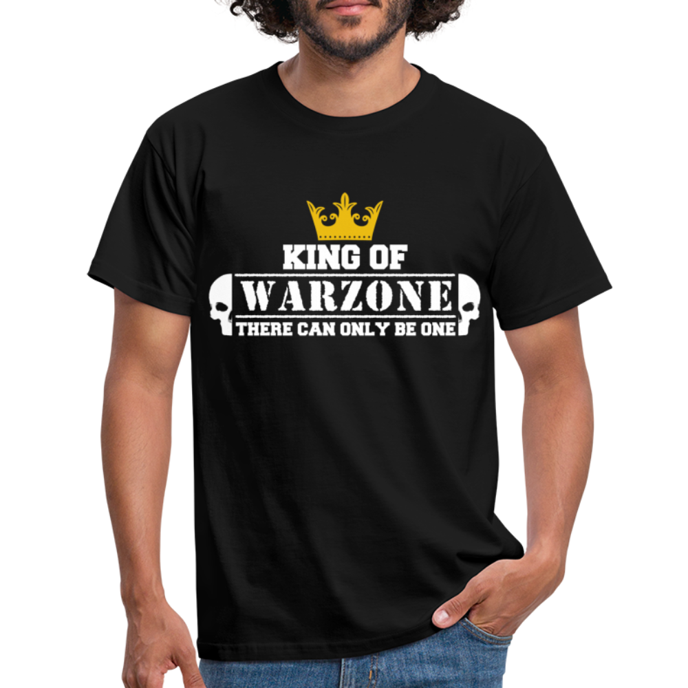 Gaming Gamer Zocken King Of Warzone Gamer T-Shirt - Schwarz