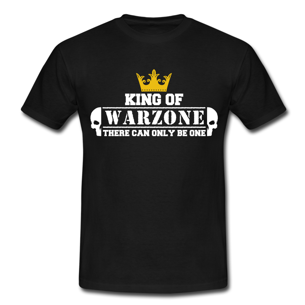 Gaming Gamer Zocken King Of Warzone Gamer T-Shirt - Schwarz