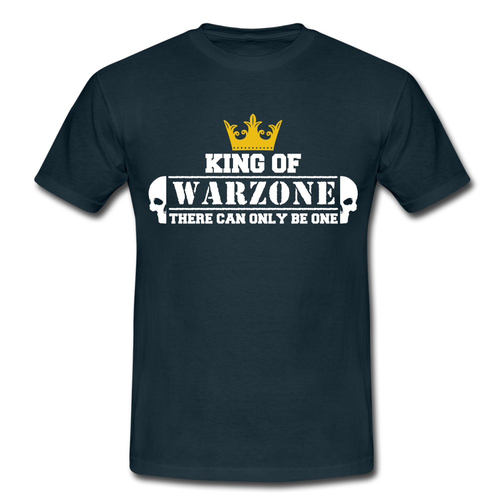 Gaming Gamer Zocken King Of Warzone Gamer T-Shirt - Navy