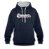 Camping Womo Wohnmobil Retro Style Camper Hoodie - Navy/Grau meliert