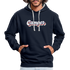 Camping Womo Wohnmobil Retro Style Camper Hoodie - Navy/Grau meliert