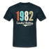 40. Geburtstag Geschenk T-Shirt Geboren 1982 Limited Edition - Navy