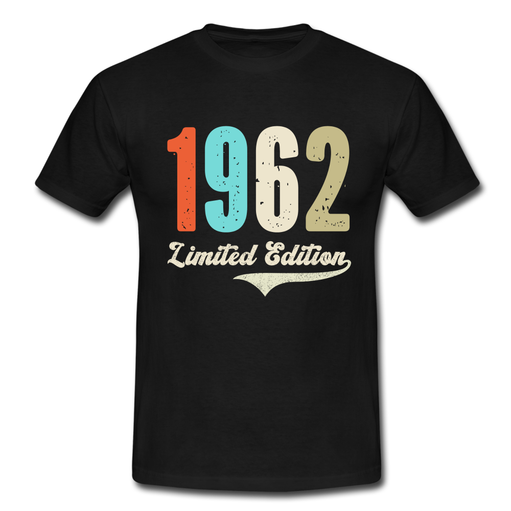 60. Geburtstag Geschenk T-Shirt Geboren 1962 Limited Edition - Schwarz