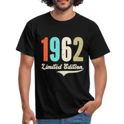 60. Geburtstag Geschenk T-Shirt Geboren 1962 Limited Edition - Schwarz