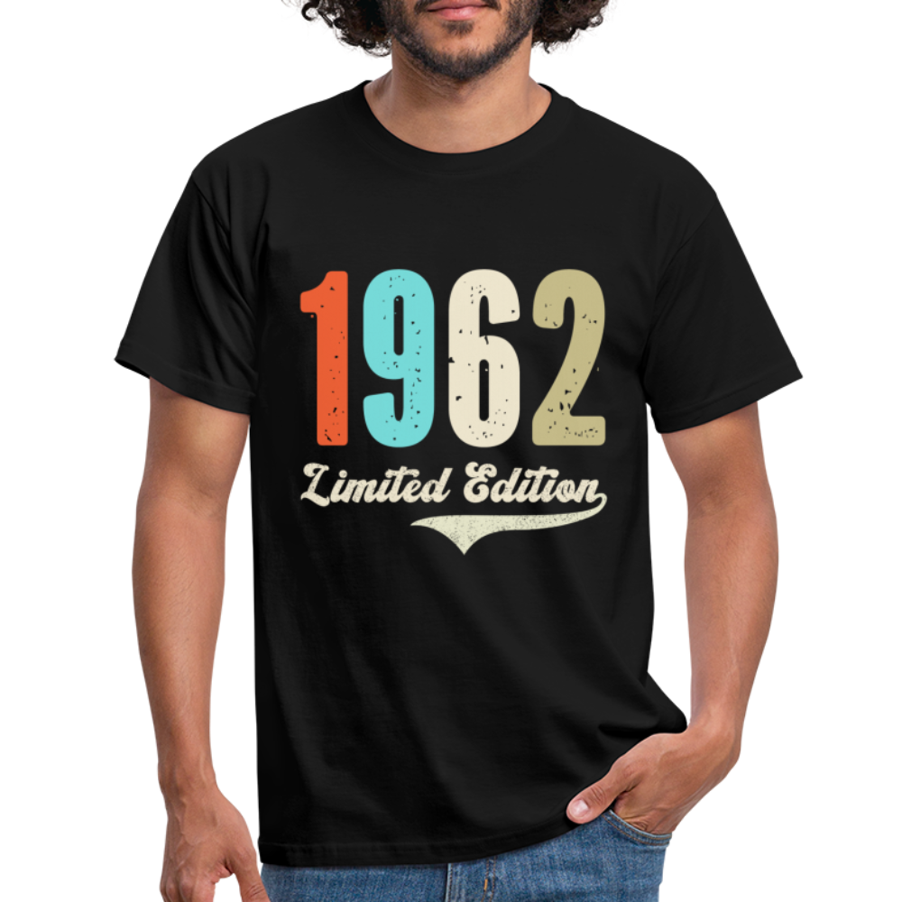 60. Geburtstag Geschenk T-Shirt Geboren 1962 Limited Edition - Schwarz