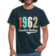 60. Geburtstag Geschenk T-Shirt Geboren 1962 Limited Edition - Navy