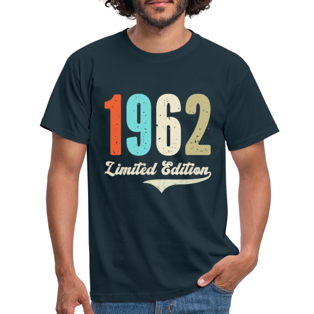 60. Geburtstag Geschenk T-Shirt Geboren 1962 Limited Edition - Navy