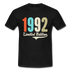 30. Geburtstag Geschenk T-Shirt Geboren 1992 Limited Edition - Schwarz