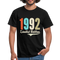 30. Geburtstag Geschenk T-Shirt Geboren 1992 Limited Edition - Schwarz